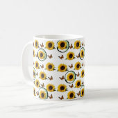 Sonnenblume-Tasse Kaffeetasse (Vorderseite Links)
