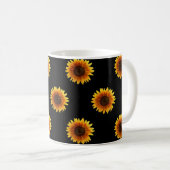 Sonnenblume-Tasse Kaffeetasse (VorderseiteRechts)