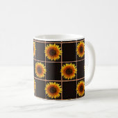 Sonnenblume-Tasse Kaffeetasse (VorderseiteRechts)