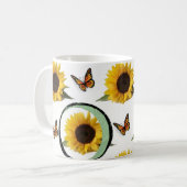 Sonnenblume-Tasse Kaffeetasse (Vorderseite Links)