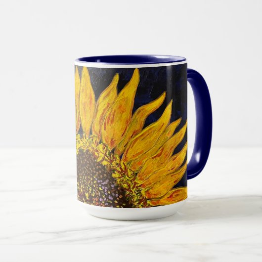 Sonnenblume-Tasse Tasse (VorderseiteRechts)