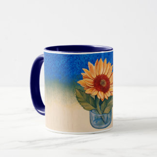 Sonnenblume-Tasse Tasse