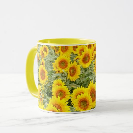 Sonnenblume-Tasse Tasse (Vorderseite Links)