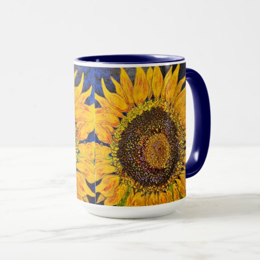 Sonnenblume-Tasse Tasse (VorderseiteRechts)