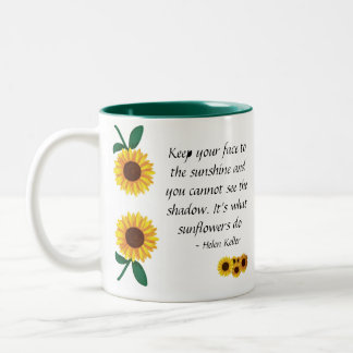 Sonnenblume-Tasse Zweifarbige Tasse