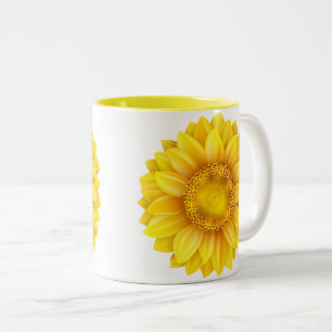 Sonnenblume-Tasse Zweifarbige Tasse