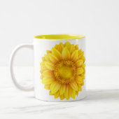 Sonnenblume-Tasse Zweifarbige Tasse (Links)
