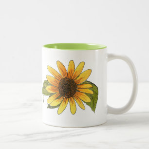 Sonnenblume-Tasse Zweifarbige Tasse