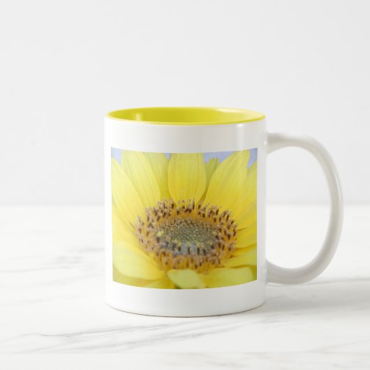 Sonnenblume-Tasse Zweifarbige Tasse (Rechts)