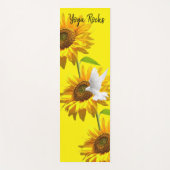 Sonnenblume Taube Yoga Mat Yogamatte (Vorderseite)