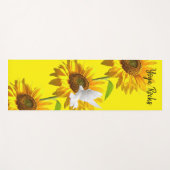 Sonnenblume Taube Yoga Mat Yogamatte (Vorderseite (Horizontal))