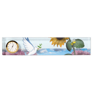 Sonnenblume Taubenblume Namensplakette