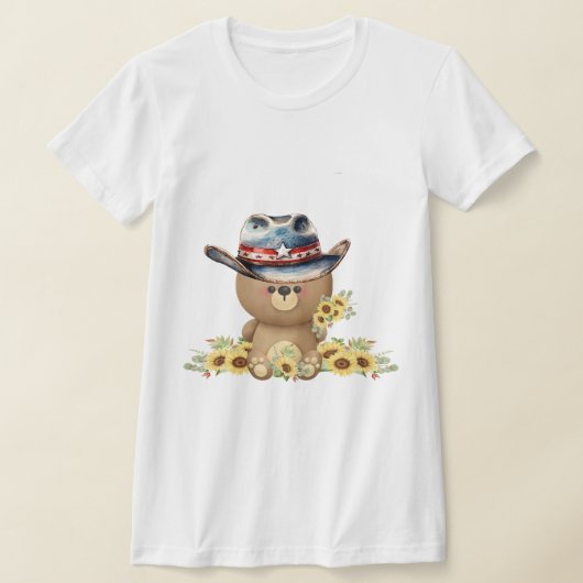Sonnenblume Teddy Bär T-Shirt (Ablage )
