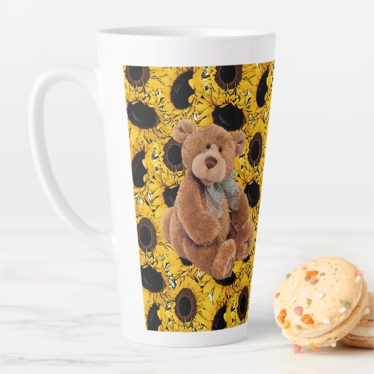 Sonnenblume Teddy Bear Latte Tasse (Beispiel)