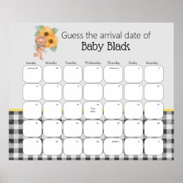 Sonnenblume Teddy Bear Picnic schätzen den Fälligk Poster