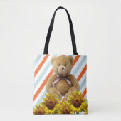 Sonnenblume Teddy Bear Tasche (Vorderseite)