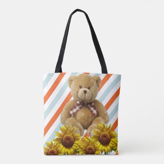Sonnenblume Teddy Bear Tasche (Rückseite)