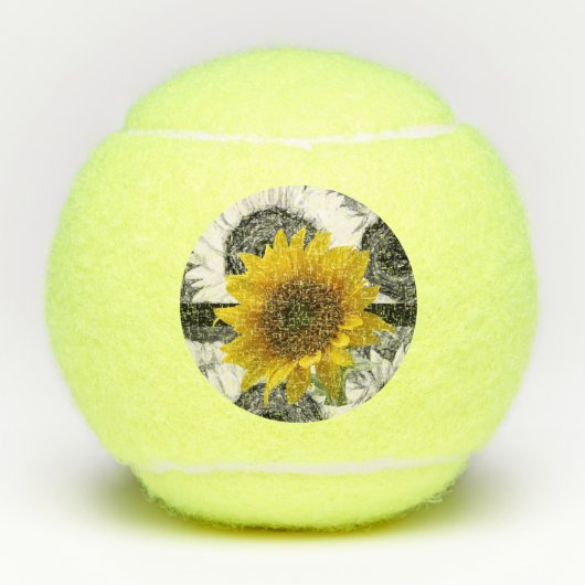 Sonnenblume Tennis Ball (Vorderseite)