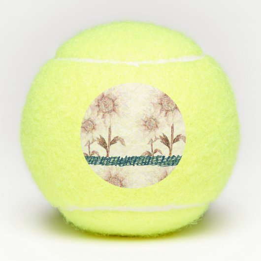 Sonnenblume Tennis Ball (Vorderseite)