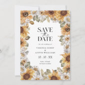 Sonnenblume Termin vormerken Save The Date (Vorderseite)