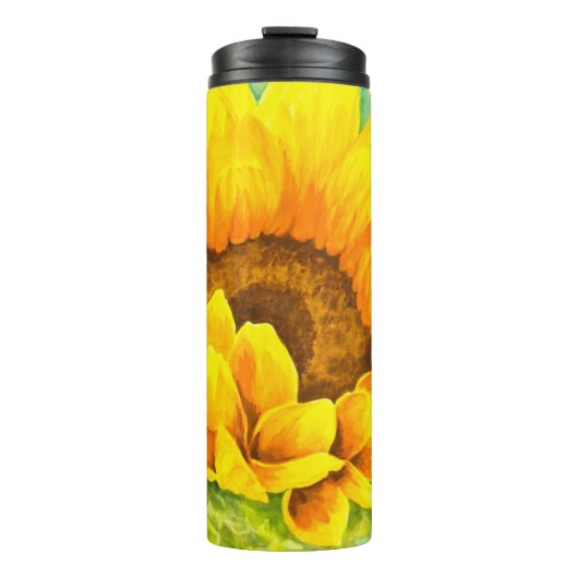 Sonnenblume Thermosbecher (Vorderseite)