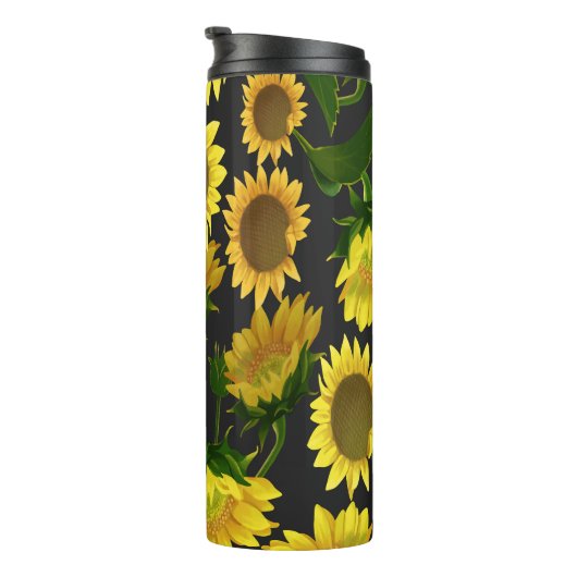 Sonnenblume Thermosbecher (Nach rechts gedreht)