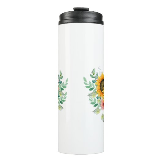 Sonnenblume Thermosbecher (Vorderseite)