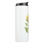 Sonnenblume Thermosbecher (Nach links gedreht)
