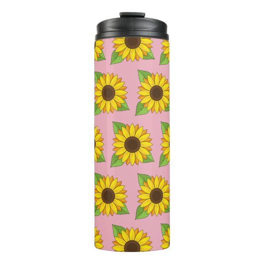 Sonnenblume Thermosbecher (Vorderseite)