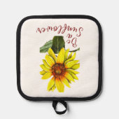 Sonnenblume Topflappen (Vorderseite)