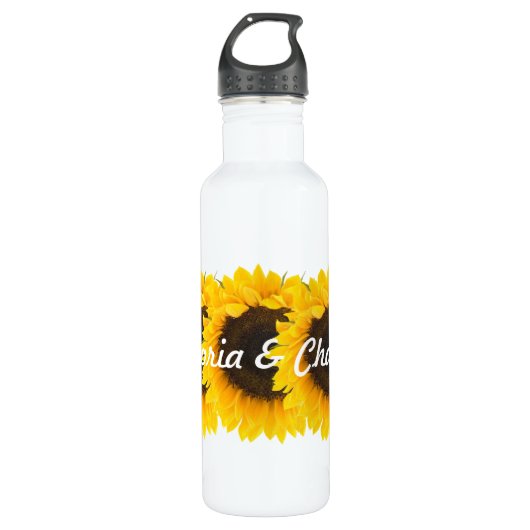 Sonnenblume Trinkflasche (Vorderseite)