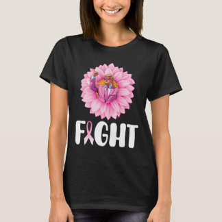 Sonnenblume Trump Bekämpfung Brustkrebs-Bewusstsei T-Shirt