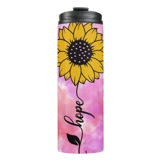 Sonnenblume Tumbler Thermosbecher (Vorderseite)