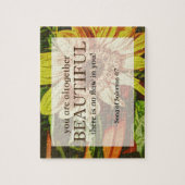 Sonnenblume-u. Bibel-Vers-Entwurf Puzzle (Vertikal)