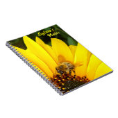 Sonnenblume u. Biene ~ Anmerkungs-Buch Notizblock (Rechte Seite)