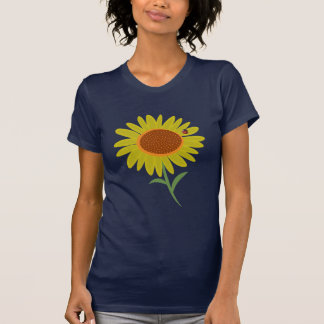 Sonnenblume u. Marienkäfer T-Shirt