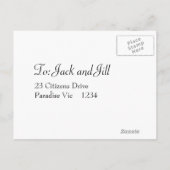 Sonnenblume UAWG Einladungspostkarte (Rückseite)