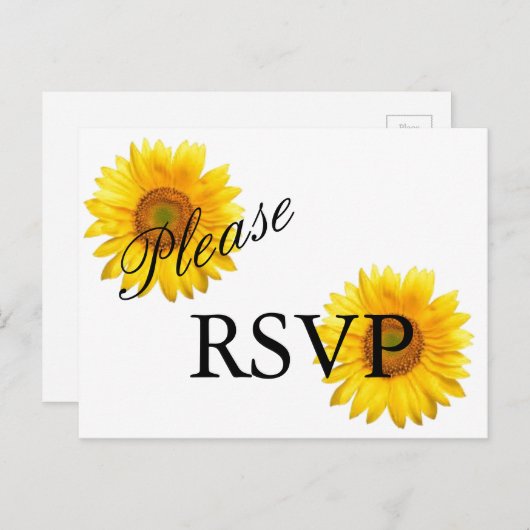 Sonnenblume UAWG Postkarte (Vorne/Hinten)