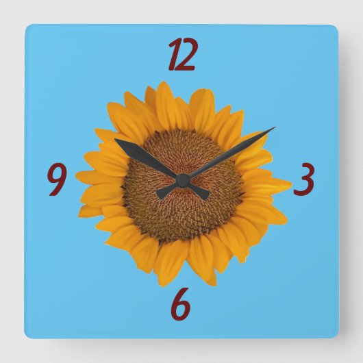Sonnenblume Uhr (Vorderseite)