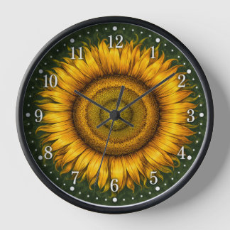 Sonnenblume Uhr