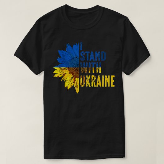 Sonnenblume Ukraine Fahne Frauen Shirts mit denen (Design vorne)