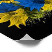 Sonnenblume Ukraine Ich stehe mit der ukrainischen Poster (Ecke)