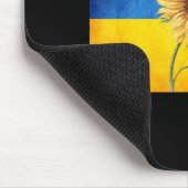 Sonnenblume Ukraine ukrainische Fahne Vintage Spit Mousepad (Ecke)
