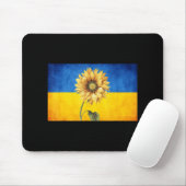 Sonnenblume Ukraine ukrainische Fahne Vintage Spit Mousepad (Mit Mouse)