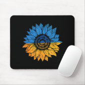 Sonnenblume Ukraine ukrainische Flagge steht mit d Mousepad (Mit Mouse)