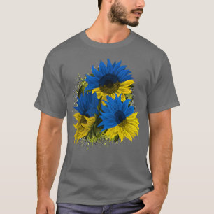 Sonnenblume Ukraine ukrainische Flagge steht mit d T-Shirt
