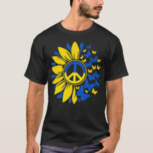 Sonnenblume Ukraine ukrainische Flagge Ukraine Fla T-Shirt