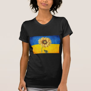 Sonnenblume Ukraine Ukrainische Flagge Vintage Sta T-Shirt