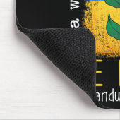 Sonnenblume ukrainische Fahne steht freundlich zur Mousepad (Ecke)