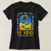 Sonnenblume ukrainische Fahne steht freundlich zur T-Shirt (Design vorne)